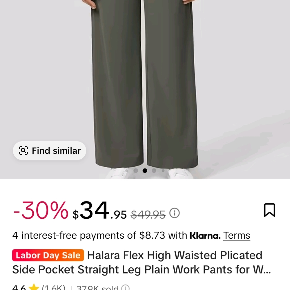 HALARA Women's High Waisted Dark Green Straight Leg Pants